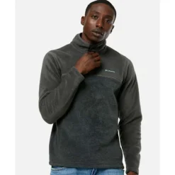Fashion Columbia Mens Steens Mountain Half Snap Top Grey
