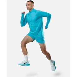 New Nike Mens Stride Half Zip Green