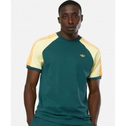 Best adidas Originals Mens 3-Stripe Cali T-Shirt Green