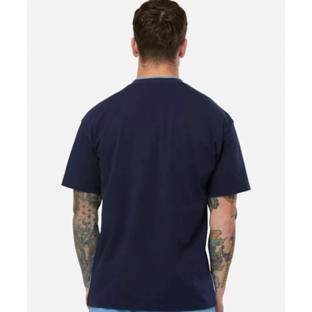 Fashion Nike Mens Swoosh Air Logo T-Shirt Blue