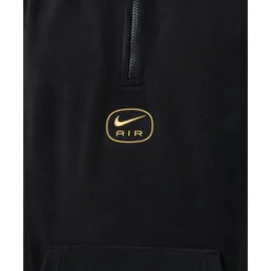 Fashion Nike Mens Swoosh Air Polar Fleece Half Zip Top Black