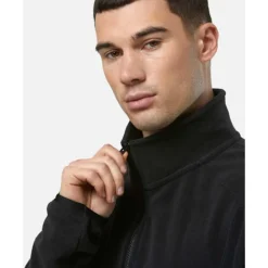 Fashion Nike Mens Swoosh Air Polar Fleece Half Zip Top Black