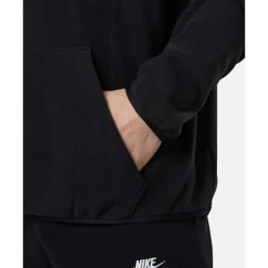 Fashion Nike Mens Swoosh Air Polar Fleece Half Zip Top Black
