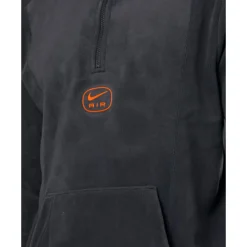 New Nike Mens Swoosh Air Polar Fleece Half Zip Top Grey