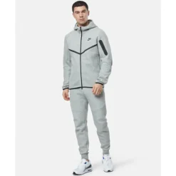 New Nike Mens Tech Fleece Full Zip Hoodie Grey