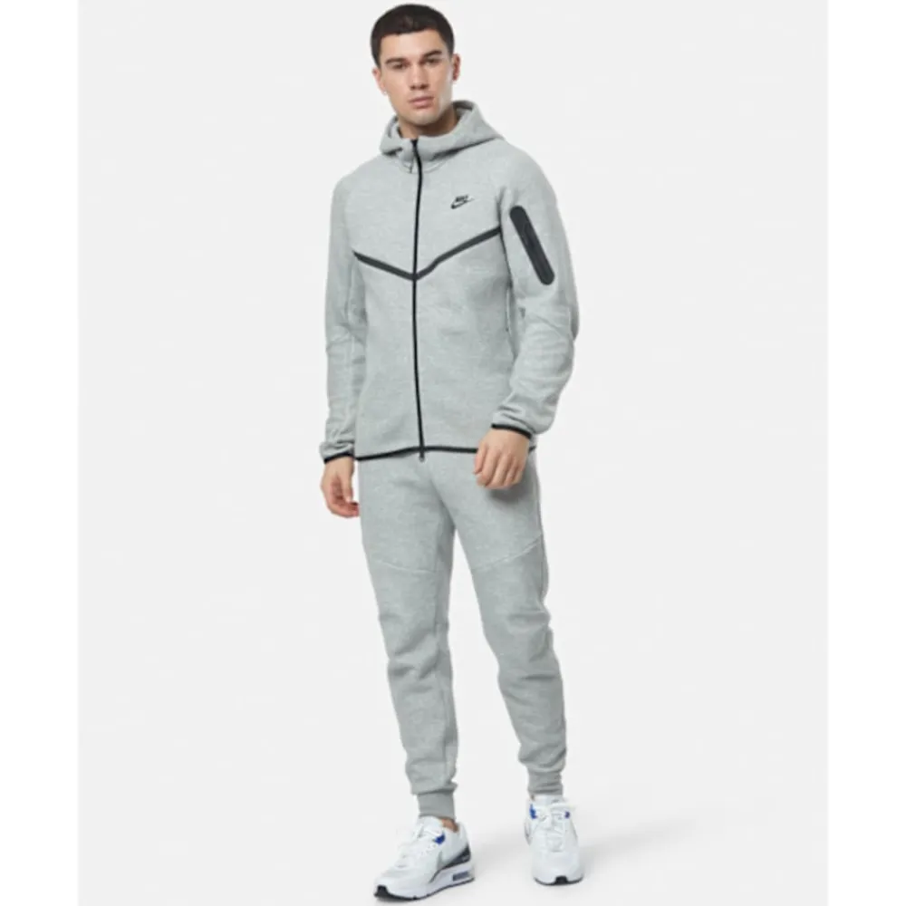 New Nike Mens Tech Fleece Full Zip Hoodie Grey