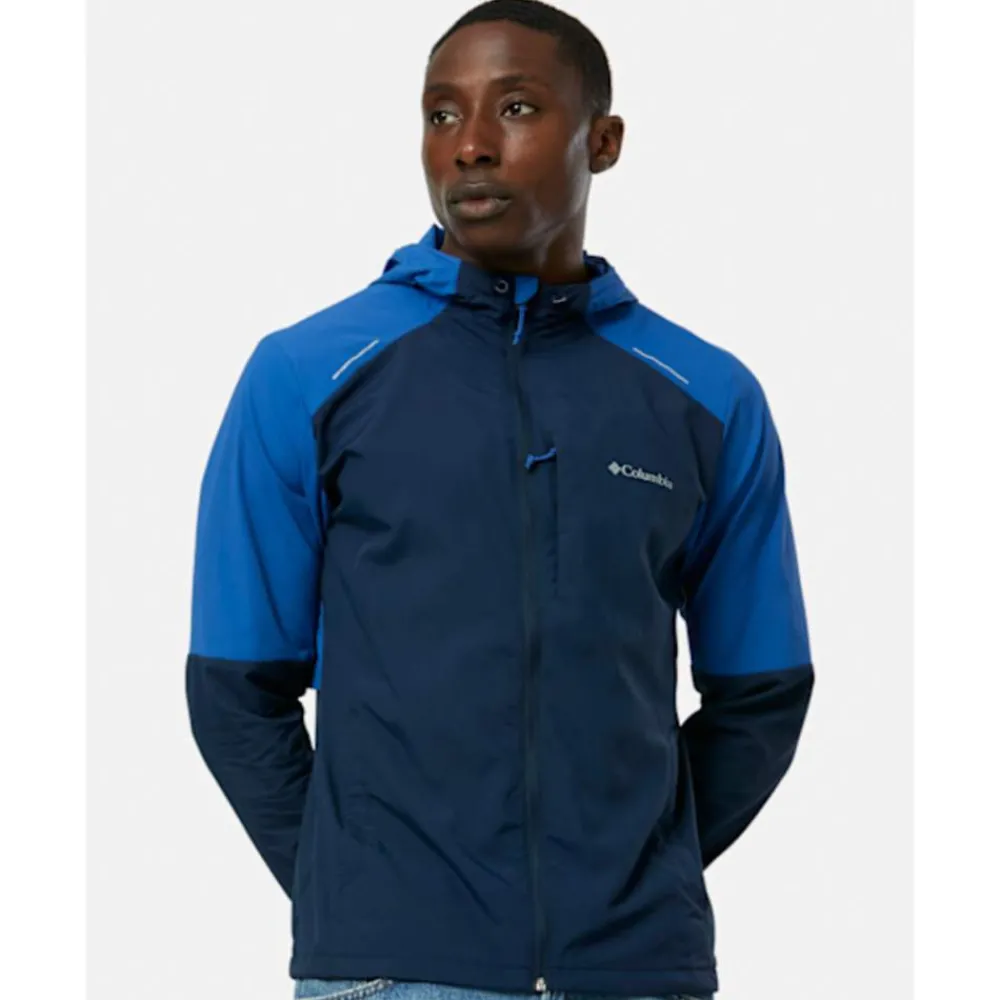 Outlet Columbia Mens Tech Nylon Hoodie Navy