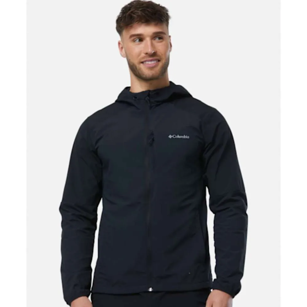 New Columbia Mens Tech Nylon Jacket Black