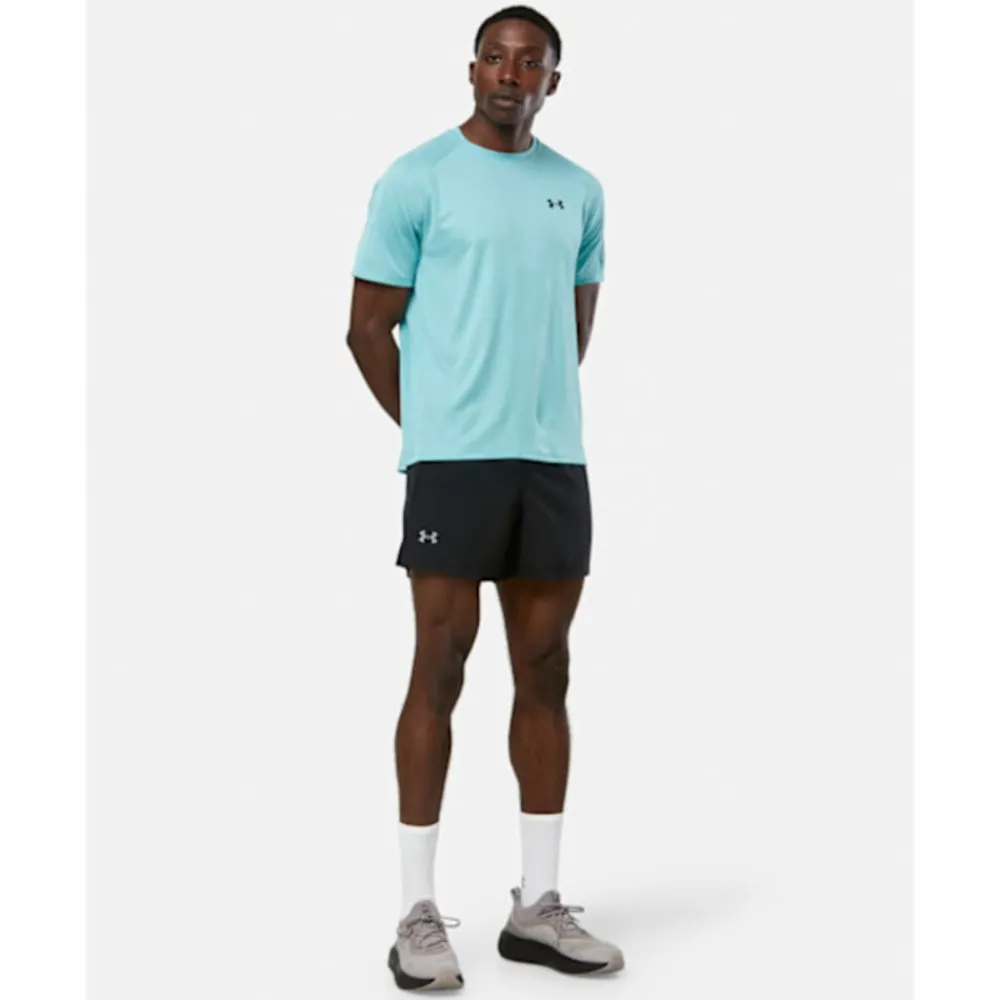 Outlet Under Armour Mens Tech Textured T-Shirt Blue
