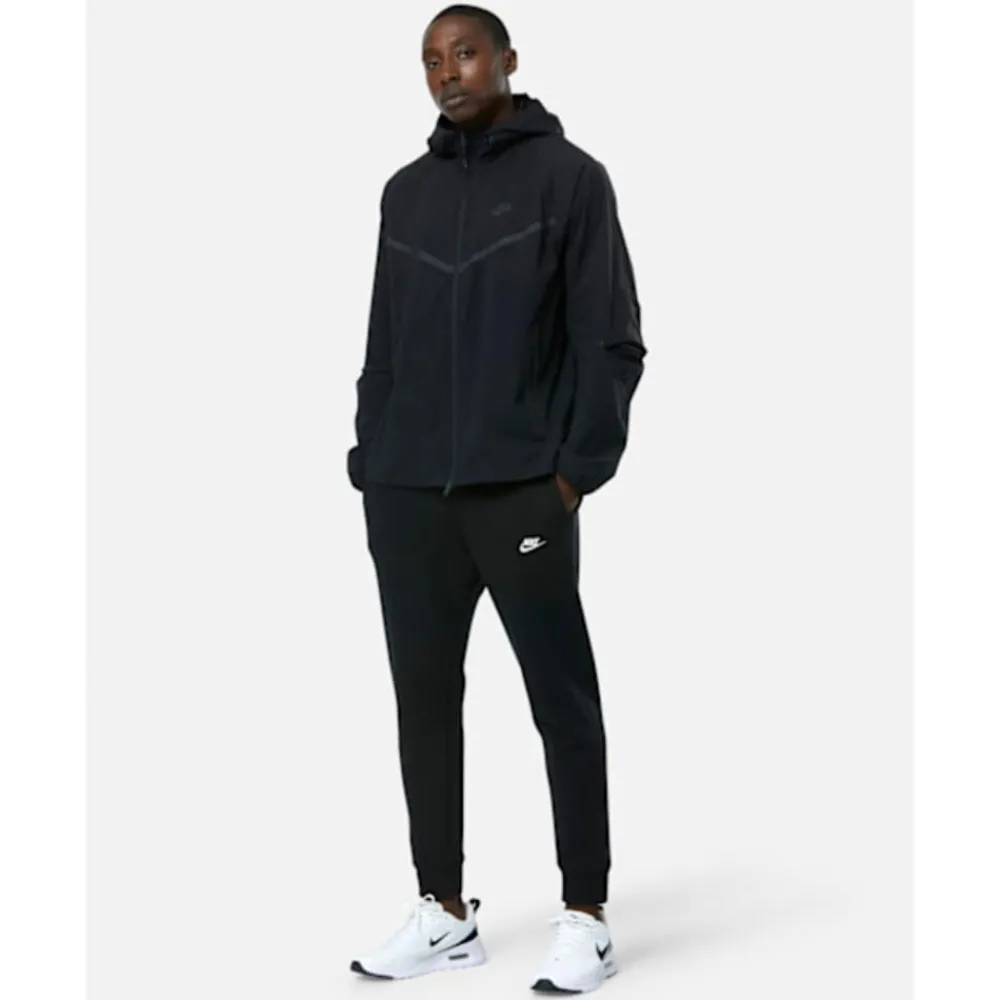 Outlet Nike Mens Tech Woven FZ Hoodie Black