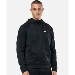 Online Nike Mens Therma Fleece Full Zip Hoodie Black