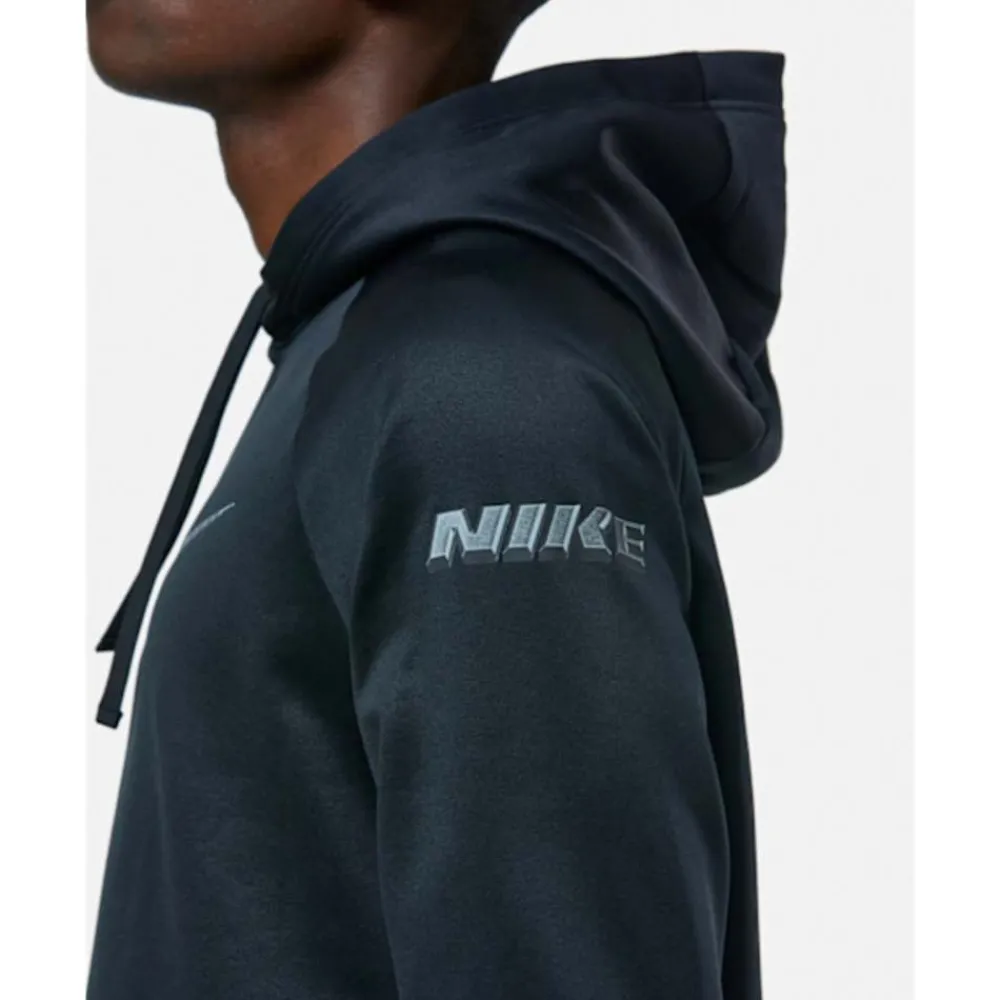 Clearance Nike Mens Therma Fleece Graphic Hoodie Black