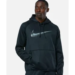 Clearance Nike Mens Therma Fleece Graphic Hoodie Black
