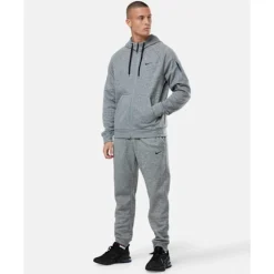Best Nike Mens Therma Fleece Taper Pants Grey