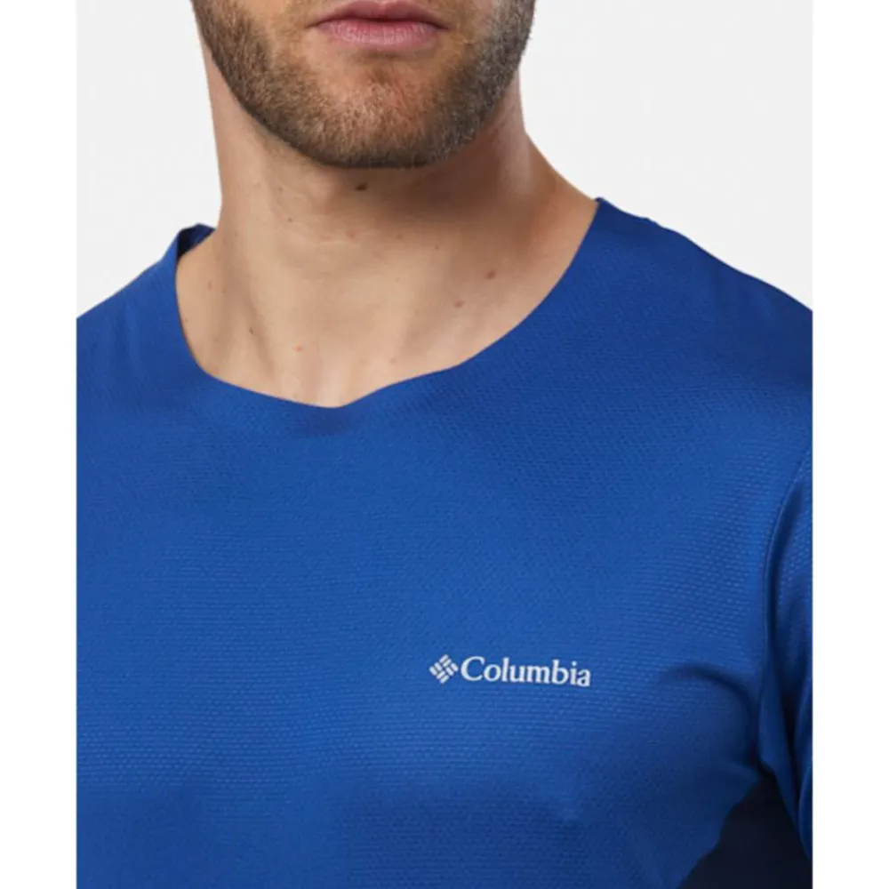 Fashion Columbia Mens Three Pitch T-Shirt Blue