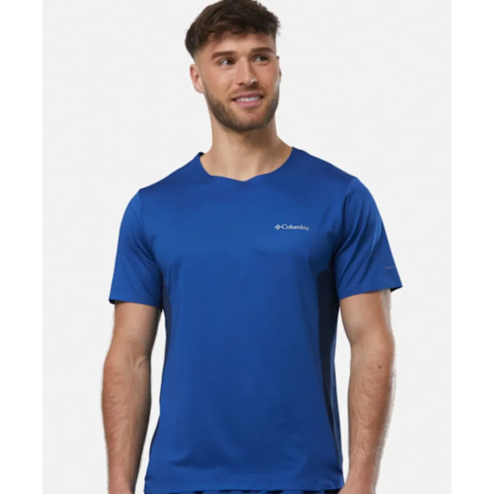 Fashion Columbia Mens Three Pitch T-Shirt Blue