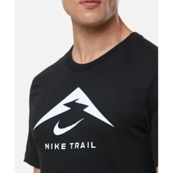 Clearance Nike Mens Trail Logo T-Shirt Black