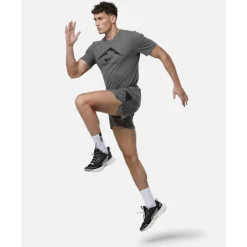 Online Nike Mens Trail Printed 6 Inch Short Grey