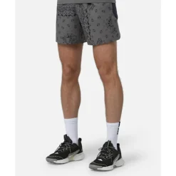 Online Nike Mens Trail Printed 6 Inch Short Grey