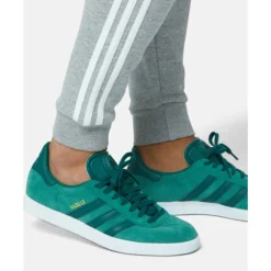 Fashion adidas Originals Mens Trefoil Essentials 3-Stripes Pants Grey