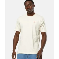 Hot adidas Originals Mens Trefoil Essentials T-Shirt Cream