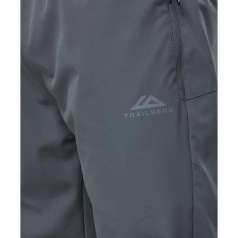 New Trailberg Mens Tricolour Woven Pant Grey
