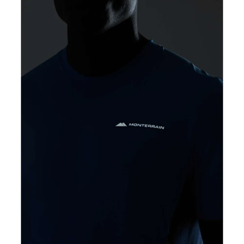 Outlet Monterrain Mens Vent T-Shirt Blue