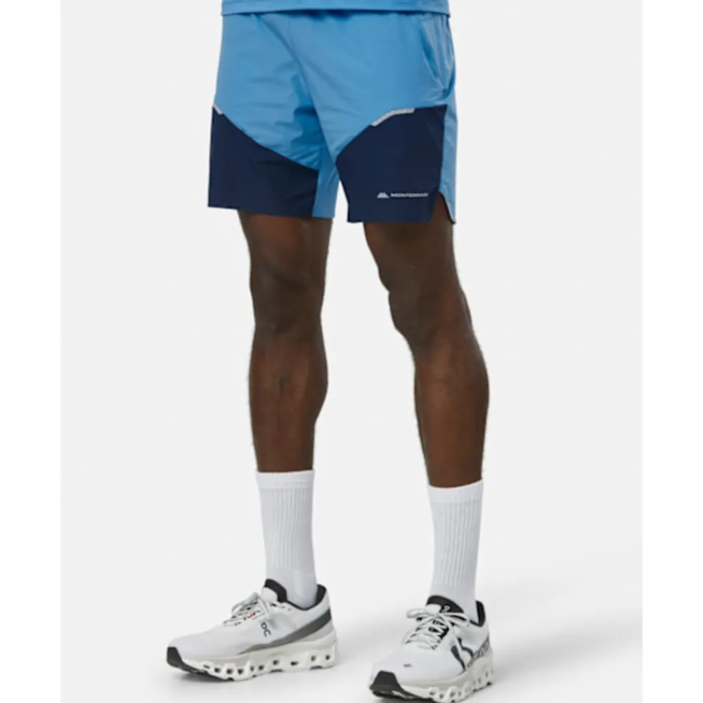 Online Monterrain Mens Vent Woven Running Short Blue