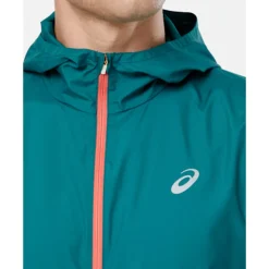 Sale Asics Mens Woven Run Jacket Green