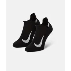 Best Nike Multiplier Running No Show Socks 2pk Black