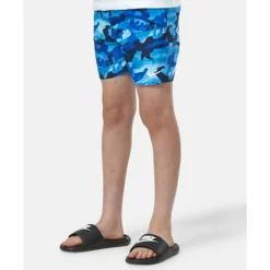 Outlet Nike Older Kids 4 Inch Volley Printed Swim Shorts Navy