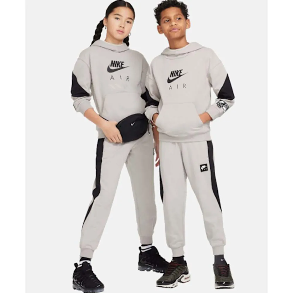 Sale Nike Older Kids Air Fleece Hoodie Grey