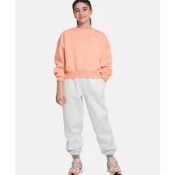 Online Nike Older Kids Boxy Crew Neck Sweatshirt Orange