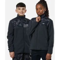 Sale adidas Originals Older Kids Camo Fleece Hoodie Grey