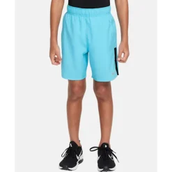 New Nike Older Kids Challenger Shorts Blue