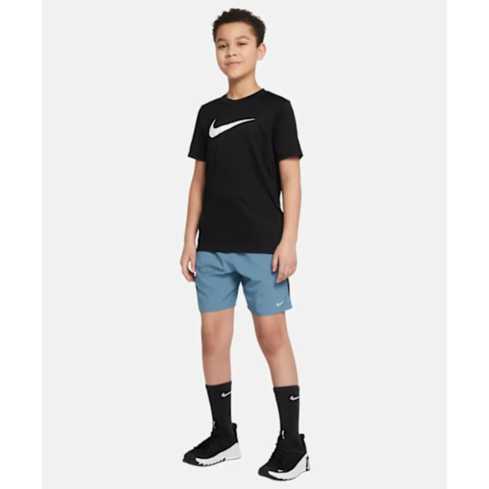 New Nike Older Kids Challenger Shorts Blue