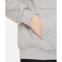 Best Nike Older Kids Club Fleece Hoodie Grey