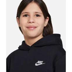 Sale Nike Older Kids Club Fleece Hoodie Black