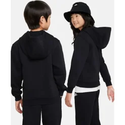 Sale Nike Older Kids Club Fleece Hoodie Black