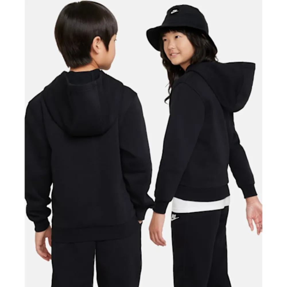 Sale Nike Older Kids Club Fleece Hoodie Black