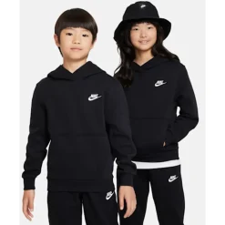 Sale Nike Older Kids Club Fleece Hoodie Black