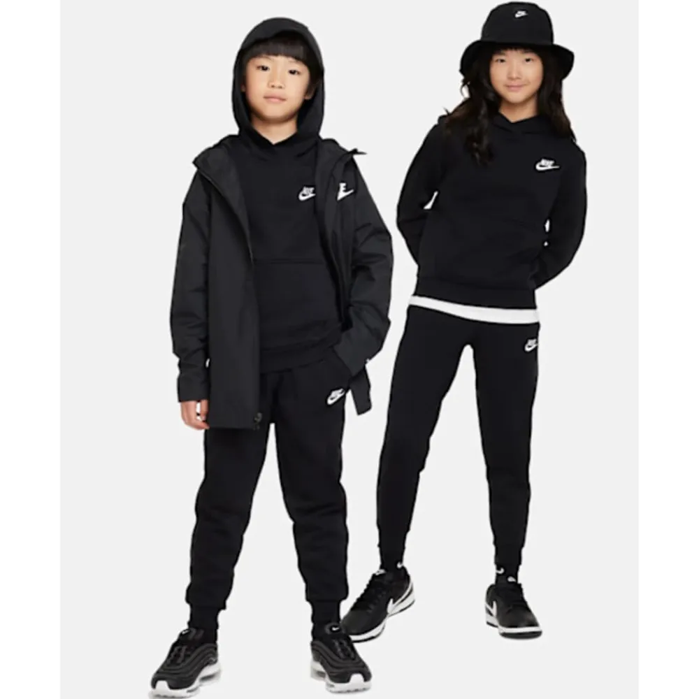 Sale Nike Older Kids Club Fleece Hoodie Black