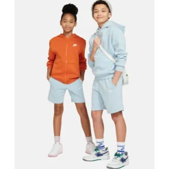 Discount Nike Older Kids Club Fleece Shorts Blue
