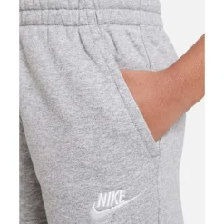 New Nike Older Kids Club Fleece Shorts Grey