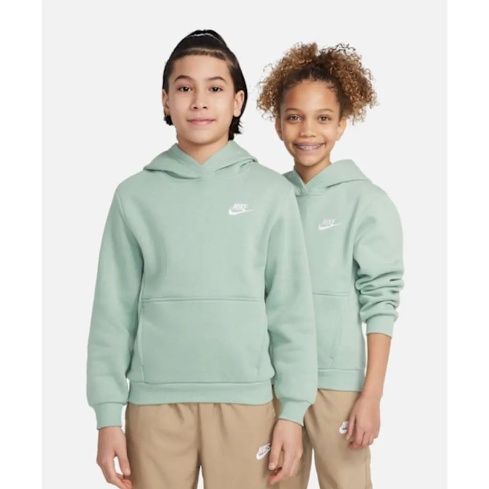 Discount Nike Older Kids Club Hoodie Green