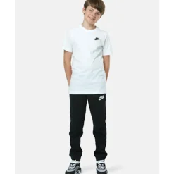 Discount Nike Older Kids Club Logo Pants Black