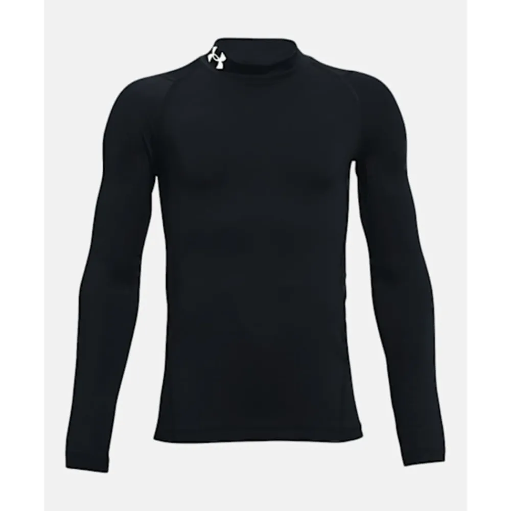 Clearance Under Armour Older Kids Coldgear Baselayer Long Sleeve T-Shirt Black