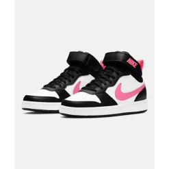 Discount Nike Older Kids Court Borough Mid 2 Black