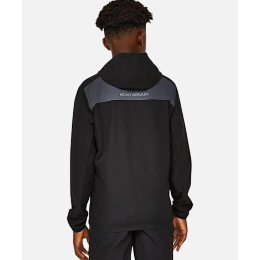 Online Monterrain Older Kids Deflect Woven Hoodie Black