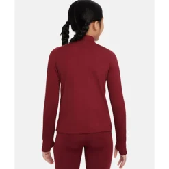 Discount Nike Older Kids Dri Fit Half Zip Top Red